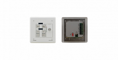 Панель Kramer Electronics RC-63DLN(W) универсальный с панелью управления и 6 кнопками, поворотным цифровым регулятором громкости. Обучение командам от