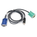 ATEN 2L-5205U Кабель KVM USB(тип А Male)+HDB15(Male) <-> SPHD15(Male) 5,0м., черный.