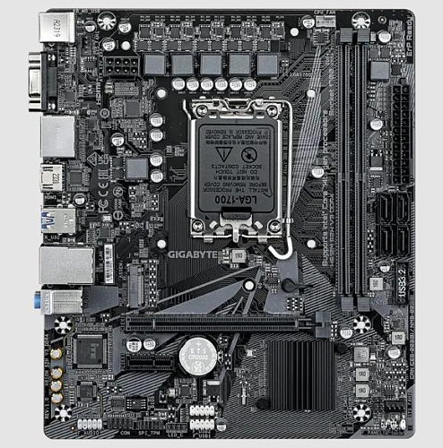Материнская плата H610 S1700 MATX H610M S2H V3 DDR4 GIGABYTE