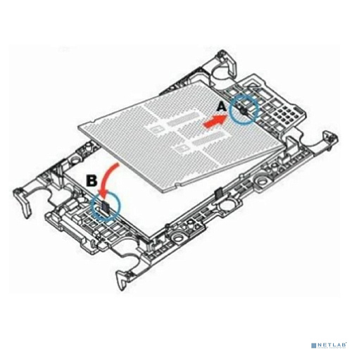 Supermicro SKT-1424L-001B-FXC Крепеж для удержания процессора в сокете/ CPU carrier for 4th Gen Intel Xeon Scalable processors (MCC)