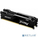 Kingston DRAM 16GB 1600MHz DDR3 CL10 DIMM (Kit of 2) FURY Beast Black KF316C10BBK2/16