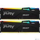 Память DDR5 2x32GB 6000MHz Kingston KF560C36BBEAK2-64 Fury Beast Black RGB RTL Gaming PC5-48000 CL36 DIMM 288-pin 1.35В kit single rank с радиатором R