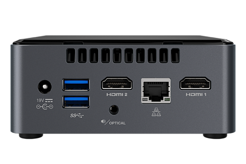 Неттоп Nettop Intel NUC, Intel Celeron J4005, 2.7 GHz, 4Gb DDR4 SODIMM (up to 2400MHz/8Gb), VGA Intel UHD Graphics 600 (2xHDMI 2.0), 4xUSB3.0,