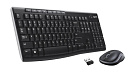 Клавиатура + мышь беспроводные 2.4G EN/RU черный MK270 920-003381 LOGITECH