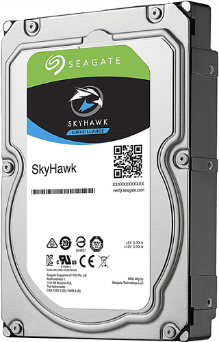 Жесткий диск SEAGATE HDD SATA 8Tb, SkyHawk Surveillance, 7200 rpm, 256Mb buffer, ST8000VX004, 1 year