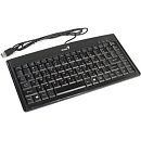 Клавиатура Genius LuxeMate 100 Black {компактная, влагоустойчивая, клавиш 88, провод 1,5 м, USB} [31300725102/31300725116]