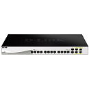 Коммутатор D-Link SMB D-Link DXS-1210-16TC/A2A PROJ Настраиваемый L2+ с 12 портами 10GBase-T, 2 портами 10GBase-X SFP+ и 2 комбо?портами 10GBase-T/SFP+