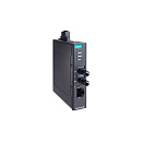 Медиаконвертер Ethernet 10/100BaseTX в 100BaseFX (многомодовое оптоволокно, разъем ST) с поддержкой PoE/PoE+