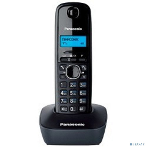 panasonic kx-tg1611ruh (серый) {аон, caller id,12 мелодий звонка,подсветка дисплея,поиск трубки}