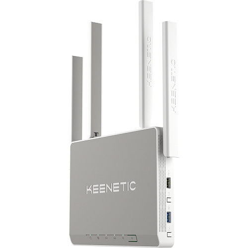 Маршрутизатор Keenetic Маршрутизатор/ Giga Гигабитный интернет-центр с двухдиапазонным Mesh Wi-Fi 6 AX1800, усилителем сигнала и анализатором спектра Wi-Fi,