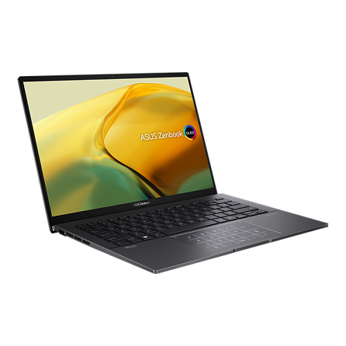 ASUS Zenbook 14 OLED UM3402YA-KM176W AMD R5-5625U/8b LPDDR4X/512GB SSD/14", WQXGA+ (2880 x 1800)/WiFi6E//Windows 11 Home ENG/1.39Kg/Jade Black/RU_EN_K