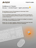 Клавиатура A4Tech Fstyler FBK11 черный/серый USB беспроводная BT/Radio slim