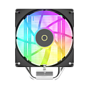 Кулер для процессора Ocypus Delta A40 SE BK ARGB, 120mm ARGB FAN, Top ARGB Panel, 4 HEAT PIPES, 4-PIN PWM, 800-1800 RPM, 31DBA, HYDRO BEARING, LGA115X