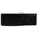 920-002506 Logitech Клавиатура K120 EER Black 104 клавиши, защита от воды, USB 1.5м