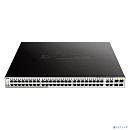 D-Link DGS-1210-52MP/F3A PROJ Настраиваемый L2 коммутатор с 48 портами 10/100/1000Base-T и 4 комбо-портами 100/1000Base-T/SFP (48 портов PoE 802.3af/a