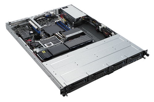 Серверная платформа ASUS Серверная платформа/ RS300-E10-PS4 Server System, 1U, 4*3.5" HS, 2*2.5" Internal, 2*M.2; Intel C242, s1151 (Xeon E-2100), 4xDDR4 (up to 64Gb ECC