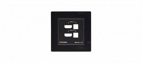 Комплект из рамки и лицевой панели для коммутатора WP-211T/EU Kramer Electronics [WP-211T EU PANEL SET] ; цвет черный