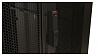 Шкаф серверный Hyperline (TTR-4281-DD-RAL9005) напольный 42U 800x1000мм пер.дв.перфор. задн.дв.перфор. 2 бок.пан. 800кг черный 2055мм IP20 сталь