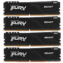 Kingston DRAM 64GB 3200MHz DDR4 CL16 DIMM (Kit of 4) FURY Beast Black EAN: 740617319835