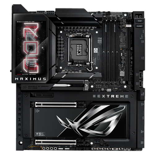 Материнская плата ASUS ROG MAXIMUS Z890 EXTREME, LGA1851, Z890, 4*DDR5, 4*SATA, 6*M.2, 7*USB 3.2, Type-C, 2*PCIx16, 2*PCIx4, 2*Thunderbolt™ 5, HDMITM