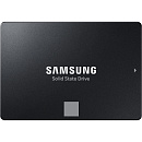 Твердотельный накопитель/ Samsung SSD 870 EVO, 2000GB, 2.5" 7mm, SATA3, 3-bit MLC, R/W 560/530MB/s, IOPs 98 000/88 000, DRAM buffer 2048MB, TBW 1200,