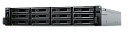 Система хранения данных Synology 2U/12bay 6C 2,2GhzCPU/8Gb(64)/RAID0,1,10,5,6/upto 36HDD (2xRX1217(RP))/2xUSB/4xGbE/2xPCIe/iSCSI/2xIPcam(up to 75)/2xR