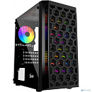 Powercase CMIMTB-L3 Корпус Mistral Micro T3B, Tempered Glass, Mesh, 2x 140mm + 1х 120mm 5-color fan, чёрный, mATX (CMIMTB-L3)