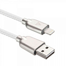 Кабели USB ACD USB кабель ACD-Allure Lightning ; USB-A Кожа, 1м, белый (ACD-U926-P5W)