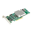 Контроллер SuperMicro AOC-S3908L-H8IR-32DD-O 8 internal SAS3 ports, Supports up to 32 physical devices w/ expander, 1x SlimSAS x8 black (100-Ohm) conn