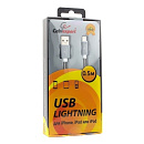 Cablexpert Кабель для Apple CC-G-APUSB02Gy-0.5M, AM/Lightning, серия Gold, длина 0.5м, титан, блистер