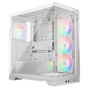 Корпус XPG INVADER X WHITE (INVADERXMT-WHCWW) Mid-Tower Gaming ATX PC Case with Panoramic View, Tempered Glass Panels, and RGB Lighting Black