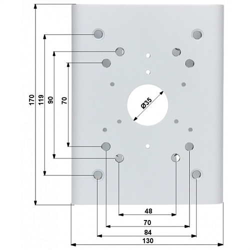 Крепление на столб DAHUA DH-PFA150, Junction Box