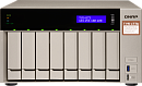 Сетевое хранилище без дисков SMB QNAP TVS-873e-8G NAS, 8-tray w/o HDD, 2xM.2 SSD Slot, 2xHDMI-port. Quad-сore AMD quad-core 2.1 GHz up to 3.4 GHz ,
