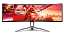 48,8" AOC AG493UCX2 Curved 1800R 5120x1440 165Гц VA WLED 32:9 1ms 3*HDMI DP 1*USB-C(DP Alt) 3*USB3.2 3000:1 80M:1 178/178 400cd 2*Speakers5W HAS Tilt