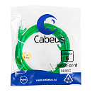 Патч-корд Cabeus PC-UTP-RJ45-Cat.6-5m-GN Патч-корд U/UTP, категория 6, 2xRJ45/8p8c, неэкранированный, зеленый, PVC, 5м