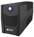 ИБП HIPER CITY-1000U, line-interactive, 1000ВА(600Вт), 2 розетки Schuko, USB-порт, чёрный