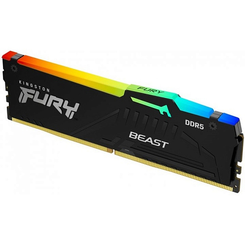 Kingston 16GB 6000MT/s DDR5 CL40 DIMM FURY Beast RGB KF560C40BBA-16