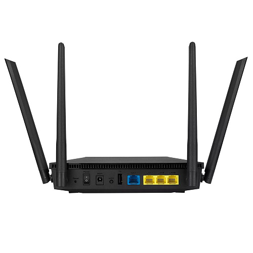 Маршрутизатор ASUS RT-AX53U WiFi 6 3x1G USB 1201+574Mbps 5GHz/2.4GHz (90IG06P0-MO3510) (059875)