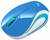 Мышь Logitech M187 голубой/белый оптическая (1000dpi) беспроводная USB для ноутбука (3but)