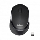 Мышь Logitech M330s черный оптическая (1000dpi) silent беспроводная USB для ноутбука (3but)