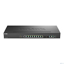 D-Link DMS-1250-12TP/A1A/6KV Управляемый L2 коммутатор с 8 портами 100/1000/2.5GBase-T, 2 портами 10GBase-T и 2 портами 10GBase-X SFP+ (8 портов PoE 8