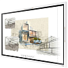 ЖК панель Samsung 55" WM55R Flip 2, 55 дюймов, UHD интерактивный дисплей, 4 одновременных касания, светло-серый цвет