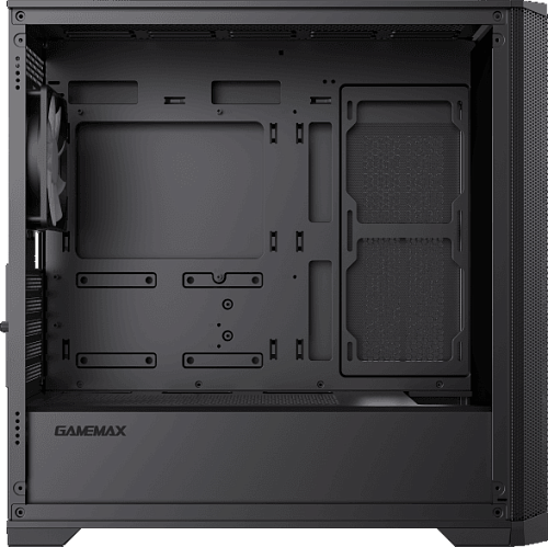 Компьютерный корпус mATX, без блока питания/ Gamemax DEFENDER TG mATX case, black, w/o psu, w/1xUSB3.0+2xUSB2.0, Combo Audio, w/3x12cm ARGB front fan