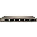 Коммутатор Tenda TEG1050F Коммутатор неуправляемый, 50 портов 50x1 Гбит/с, SFP 2x1 Гбит/с, установка в стойку