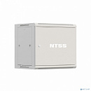 NTSS Шкаф настенный телекоммуникационный NTSS W 12U 600х450х635мм, 2 профиля 19, дверь сплошная металл, боковые стенки съемные, разобранный, серый RAL