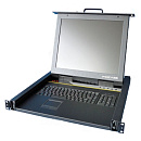 Procase R1701 Консоль однорельсовая , 1 порт, LCD 17'', single rail console, LCD D-Sub, USB, разрешение 1280*1024