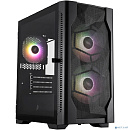 1STPLAYER Корпус DK D4-M ARGB Black / mATX / 2x140mm & 1x120mm ARGB fans / D4-M-BK-2F7-14-1F7