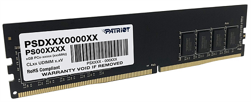 Patriot DDR4 4GB 2400MHz UDIMM (PC4-19200) CL17 1.2V (Retail) 512*8 PSD44G240081