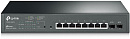 Коммутатор TP-Link Коммутатор/ 8-Port Gigabit Desktop PoE Smart Switch, 8 Gigabit RJ45 ports including 2 SFP ports, 802.3af/at, 116W PoE power supply, steel case