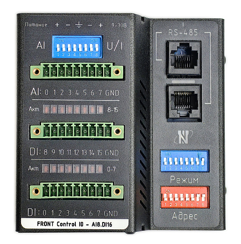FRONT Control IO AI8.DI16 R20